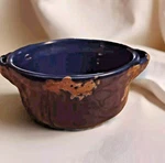 Arte Italica Scavo Blue Small Handled Bowl High-quality Pottery Baker. Fixed Price $25.00.