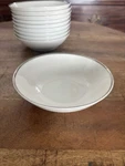 Set Of Ten Noritake Ivonne 7 Cereal Soup Bowls Ivory Platinum. Fixed Price $75.00.