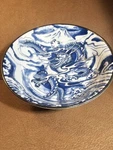 Authentic Japanese Mino Ware Blue White ,dragon And Mt Fuji Ramen Noodle Bowl. Fixed Price $34.90.