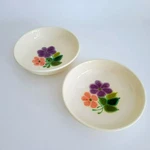 Franciscan Floral Soup Cereal Bowl Set Of 2, Retro 1970S Usa Flower Power Dishes. Fixed Price $24.00.