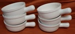 Everything Kitchen Set Of 6 French Onion Soup Crocks White Bowls. Tag 314D. Fixed Price $29.99.