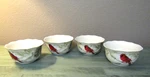 ( Set Of 4 ) 222 Fifth Holiday Wishes Soup Cereal Bowls 5/8". Fixed Price $27.95.