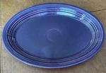 Fiestaware Oval Serving Platter Plum Purple Homer Laughlin Usa 13.5"X9.5". Fixed Price $30.00.