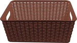 Ybm Home Small Plastic Rattan Storage Box Basket Organizer, BA413. Fixed Price $13.99.