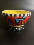 Romero Britto 2016 Ice Cream Bowl: Hearts ** New In Box. Fixed Price $20.00.