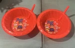 Paw Patrol Kids Cereal Bowl Plastic Built-in Straw Chase Sky Rubble Set Of 2 Zak. Fixed Price $7.99.
