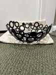 Michael Aram Metal Washer Round 7 Bowl New With Tag- Rare Piece. Fixed Price $99.00.