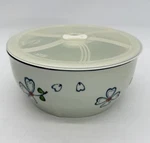 Yokohama Studio Floral Flowers Hand Painted Rice Soup Ramen Bowl Vented Lid. Fixed Price $19.99.