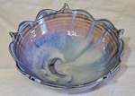 Vintage Crescent Moon Lotus Bowl, 7" Ceramic Art Pottery, Flower Dish!. Fixed Price $85.00.