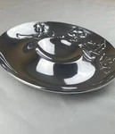 Wilton Armetale Chip & Dip Platter Snack Serving Bowl Large 13 Dia Used. Fixed Price $20.00.