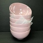 Reston Lloyd Pink Melamine Cereal Soup Bowl 5 1/2 Set Of 6. Fixed Price $21.95.