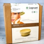 Legnoart Ventre Bamboo 10 X 3" Salad Bowl Solid Wood Enrico Albertini New. Fixed Price $29.99.