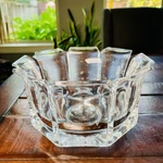 1970S Grainware Angular Regal Lucite Acrylic Bowl By William Bounds 8.75". Fixed Price $38.00.