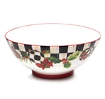 New Mackenzie Childs Deck The Halls Serving Bowl Christmas Pattern. Fixed Price $99.00.