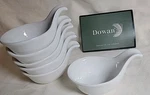 Dowan Small Dipping Bowls Set Wedding White Porcelain (4.6" 3.2" H, Oz). Fixed Price $12.95.