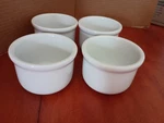 Bia Cordon Bleu Chili/soup/dessert Bowls White Stoneware Thick 4.75" Set Of. Fixed Price $14.99.