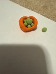 Bowl Of Grapes (handmade Clay) Decor. Fixed Price $5.00.