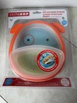 New Skip Hop Zoo Smart Serve Plate & Bowl Orange Blue Dog. Fixed Price $15.00.