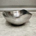 Vintage Nambe Classic #528 1967 Large 11" Aluminum Alloy Tri Corner Bowl. Fixed Price $29.99.