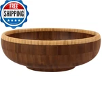 Totally Bamboo Classic Large Serving Bowl 12X12X4.5 Inches. Fixed Price $94.99.