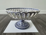 Exquisite Coimbra Portugal Ceramic Fruit Bowl Centerpiece Hand Painted. Fixed Price $120.00.
