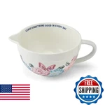 Dolly Parton Ceramic Batter Bowl, Mosaic Design With Inspirational Quote, Capaci. Fixed Price $34.98.