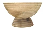 Creative Co-op Boho Wood Pedestal Serving Bowl, Natural Finish Large. Fixed Price $37.96.