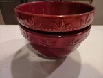 2 Signature Sorrento All-purpose Cereal Bowls Burgundy/beaujolais Near-mint Cond. Fixed Price $14.99.