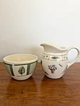 Pfaltzgraff Flower Garden Perennials Sugar Bowl & Creamer Pitcher Set. Fixed Price $12.50.
