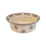 Set Of Two Polka Dot - Paw Print Pet Bowl Dogs And Cats Grey / Cream New. Fixed Price $15.95.