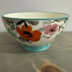 Pioneer Woman Traveling Flea Market Floral Footed Bowl. Fixed Price $11.00.