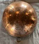 Vtg Mauviel 1830 12.5 Egg White Beating Copper Bowl W/brass Ring (1). Fixed Price $149.99.