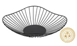 Antique Curved Edge Fruit Basket Kitchen Black Wire Bowl For.... Fixed Price $16.79.