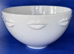 Jonathan Adler Muse Lip Bowl Gala Collection Large 9" White Porcelain. Fixed Price $84.99.