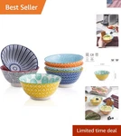 Porcelain Ice Cream Bowls Set Of 6 Small Dessert Fruit Assorted Colors. Fixed Price $42.45.