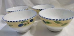 Pier 1 Palermo Soup Cereal Bowls Set Of 4 Handpainted Made Italy 5.5" Read. Fixed Price $40.00.
