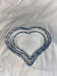 Set Of 3 Jay Import Blue Shaped Nesting Bowls White. Fixed Price $15.00.