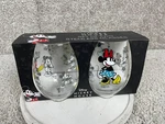 Big Lots Disney Mickey Mouse Set Of Two Stemless Glasses W/ Box 5"X9" Clear. Fixed Price $24.99.