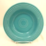 Vintage Fiesta Homer Laughlin Older Hlc Rimmed Soup Salad Pasta Bowl Turquoise. Fixed Price $30.00.