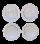 Set Of 4 Balvery Design Studio By Bia Cereal/soup Bowls White Feather Rim 12 Oz.. Fixed Price $24.99.