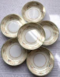 Vintage 1930S Noritake (morimura) N830 Set Of Six Berry Bowls. Fixed Price $20.00.