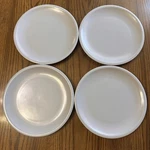 Le Creuset Stoneware 8.5 Salad Dessert Plates Of 4 Mist Grey. Fixed Price $28.99.