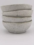 Set Of 4 Creative Co-op Cream Color Stoneware Mushroom Bowl Trinket Dish. Fixed Price $39.99.
