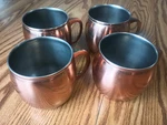 Threshold 4 Copper Moscow Mule Mug Stainless Steel Cups Barware Used Set Of. Fixed Price $9.49.