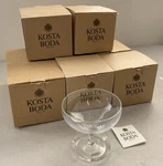 Set 8 Kosta Boda Chateau Handblown 21235 Bertil Vallien Dessert Bowl Footed. Fixed Price $195.00.