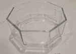Vintage Arcoroc Octime Clear Glass Serving Bowl Octagon 10 Oz. Vg. Fixed Price $7.99.