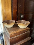 Bormioli Rocco Italian Glass Waffle Cone Ice Cream Dessert Bowls Set Of Two 2. Fixed Price $24.00.