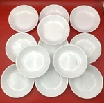 Corelle Corning White Winter Frost Pasta Bowl 8-1/2" Set Of 12 Euc. Fixed Price $71.95.