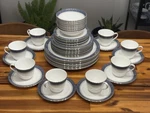 48PC Royal Doulton Sherbrooke H. 5009 English Bone Fine China Settings, Mint. Fixed Price $749.99.