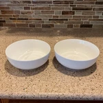 Dowan White 7 Salad Serving Bowls Set Of 2 Fast Ship. Fixed Price $18.69.